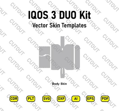 IQOS 3 DUO Kit Vector Skin Cut Files