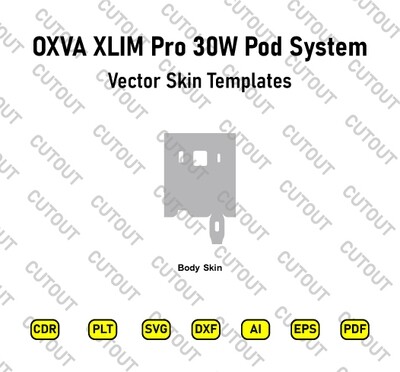 OXVA XLIM Pro 30W Pod System Vector Skin Cut Files
