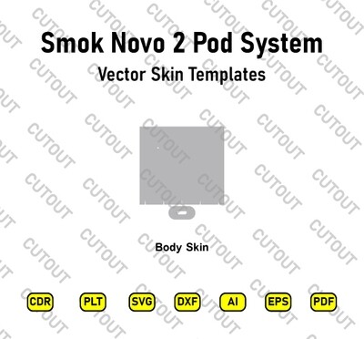 Smok Novo 2 Pod System 800mAh Vector Skin Cut Files