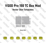 ​VGOD Pro 150 TC Box Mod Vector Skin Cut-Dateien