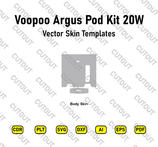 Voopoo Argus Pod Kit 20w Vector Skin Cut Files
