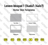 ​Archivos de corte de piel vectorial Lenovo Ideapad 1 14alc7-14ada7