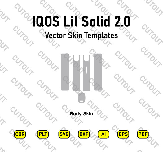 IQOS Lil Solid 2.0 Vector Skin Cut Files