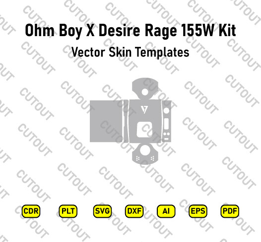 ​Ohm Boy X Desire Rage 155W Vektor-Skin-Cut-Dateien