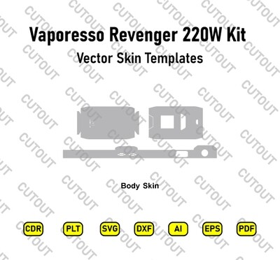 Vaporesso Revenger 220W Kit Vector Skin Cut Files