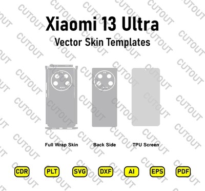 Xiaomi 13 Ultra Vector Skin Cut Files