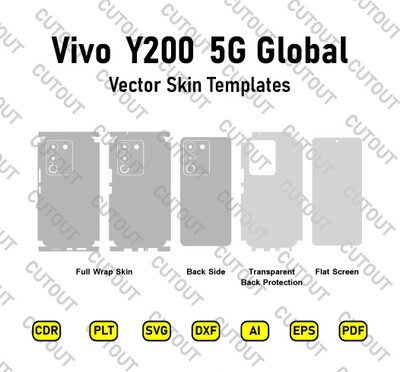 ​Vivo Y200 5G Vector Skin Cut-Dateien