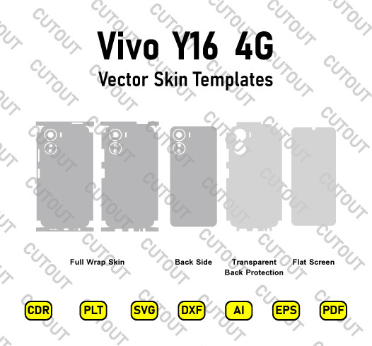 Vivo Y16 4G Vector Skin Cut Files