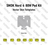 ​Archivos de corte de piel vectorial del kit SMOK Nord 4 80W Pod