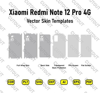 Xiaomi Redmi Note 12 Pro 4G Vector Skin Cut Files