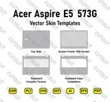 ​Archivos de corte de piel vectorial Acer Aspire E5 573G