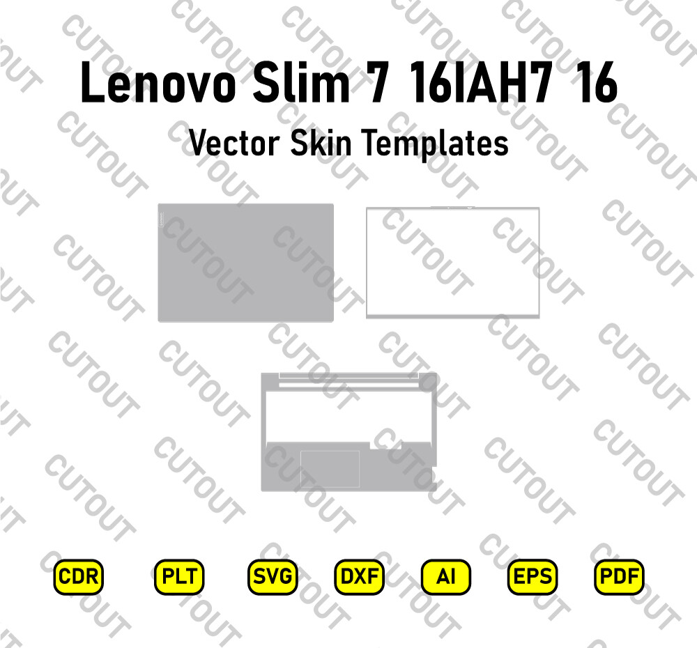 Lenovo Slim 7 16IAH7 16 Vector Skin Cut Files