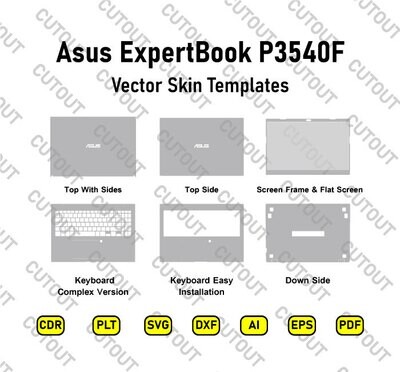 Asus ExpertBook P3540F Vector Skin Cut Files