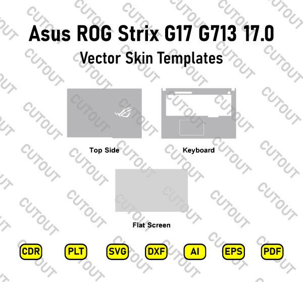 Asus ROG Strix G713 17-inch Vector Skin Cut Files