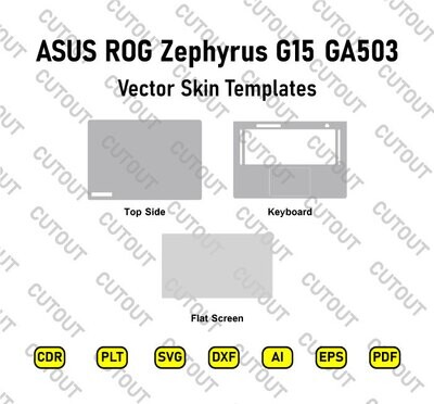 ASUS ROG Zephyrus G15 GA503 15.6 Vector Skin Cut Files