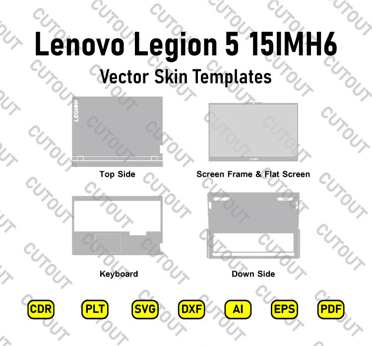 Lenovo Legion 5 15IMH6 Vector Skin Cut Files