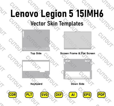 Lenovo Legion 5 15IMH6 Vector Skin Cut Files