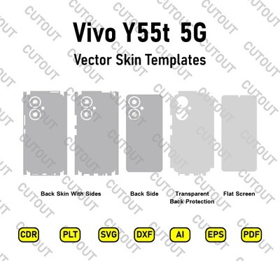 Vivo Y55t 5G Vector Skin Cut Files