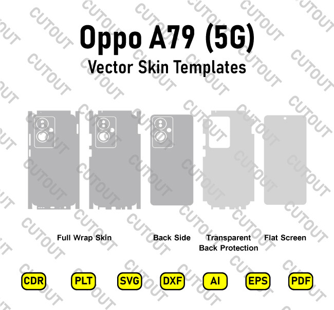 Oppo A79 5G Vector Skin Cut Files