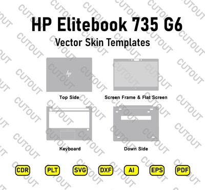 ​HP Elitebook 735 G6 Vector Skin Cut-Dateien