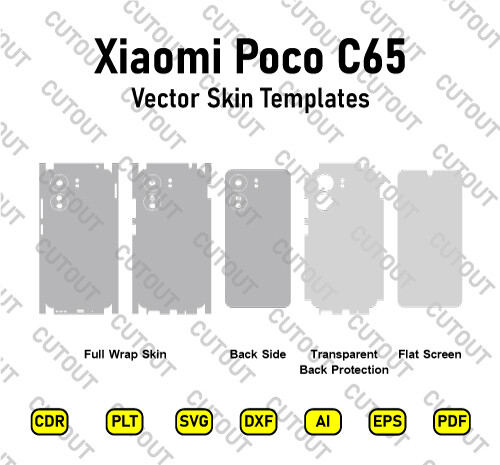 Xiaomi Poco C65 Vector Skin Cut Files