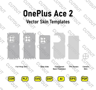 OnePlus Ace 2 Vector Skin Cut Files