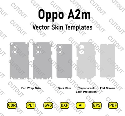​​Archivos de corte de piel vectorial Oppo A2m​