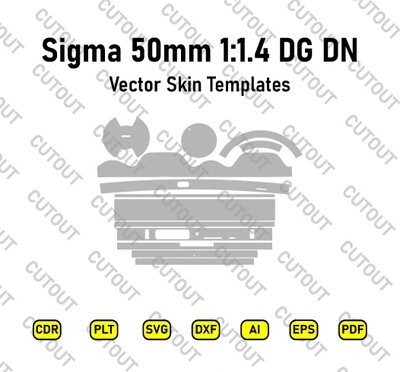 Sigma 50mm F1.4 DG DN Vector Skin Cut Files