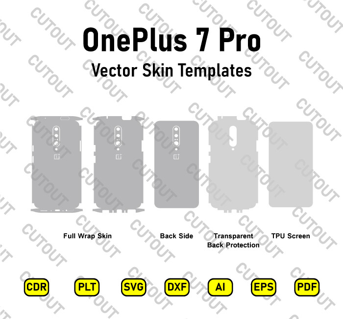 OnePlus 7 Pro Vector Skin Cut Files