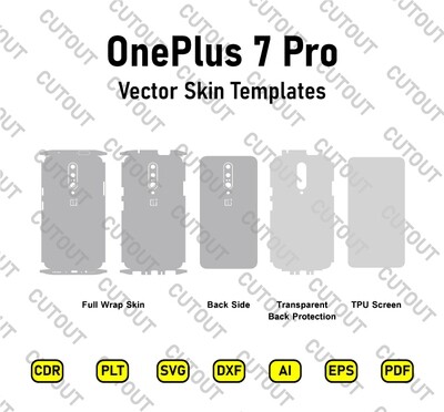 OnePlus 7 Pro Vector Skin Cut Files