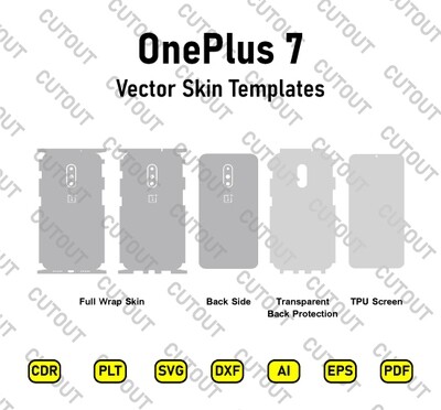 OnePlus 7 Vector Skin Cut Files
