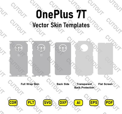 OnePlus 7T Vector Skin Cut Files