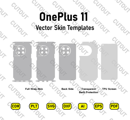 OnePlus 11 Vector Skin Cut Files