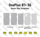 ​Archivos de corte de piel vectorial de OnePlus 8T+ 5G