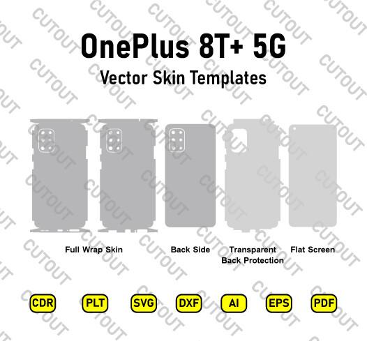 OnePlus 8T+ 5G Vector Skin Cut Files