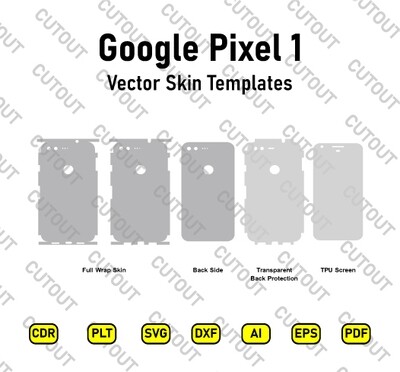 Google Pixel 1 Vector Skin Cut Files