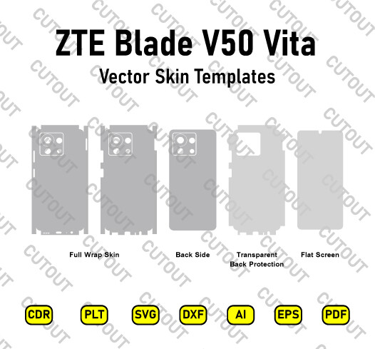 ZTE Blade V50 Vita Vector Skin Cut Files