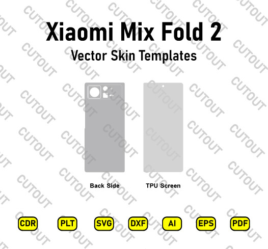 Xiaomi Mix Fold 2 Vector Skin Cut Files