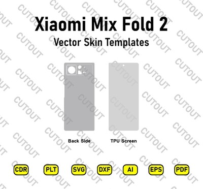 Xiaomi Mix Fold 2 Vector Skin Cut Files