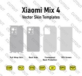 ​Archivos de corte de piel vectorial Xiaomi Mix 4