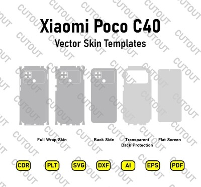 Xiaomi Poco C40 Vector Skin Cut Files