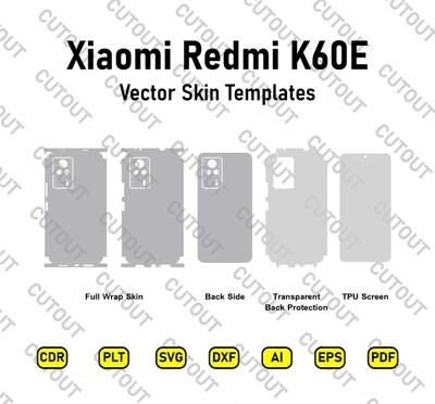 Xiaomi Redmi K60E Vector Skin Cut Files