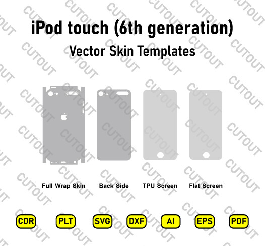 iPod touch (6th generation) Vector Skin Cut Files