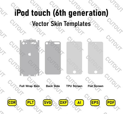 iPod touch (6th generation) Vector Skin Cut Files