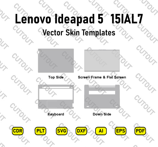 Lenovo Ideapad 5 15IAL7 Vector Skin Cut Files