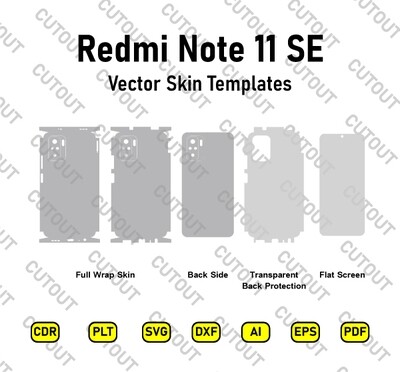 Redmi Note 11 SE  Vector Skin Cut Files