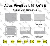 Asus VivoBook 14 A415E Vector Skin Cut Files