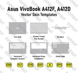 ​Asus VivoBook A412f, A412d Vector Skin Cut-Dateien