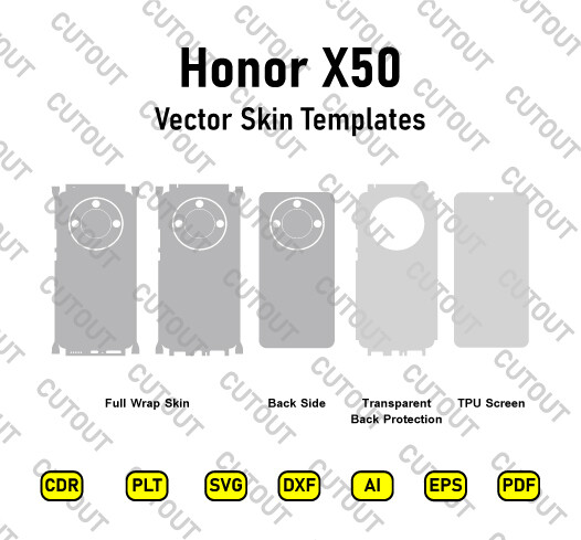 Honor X50 Vector Skin Cut Files