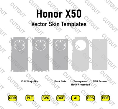 Honor X50 Vector Skin Cut Files